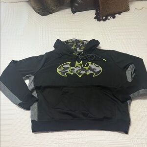 Black and Gray Batman Graphic Hoodie